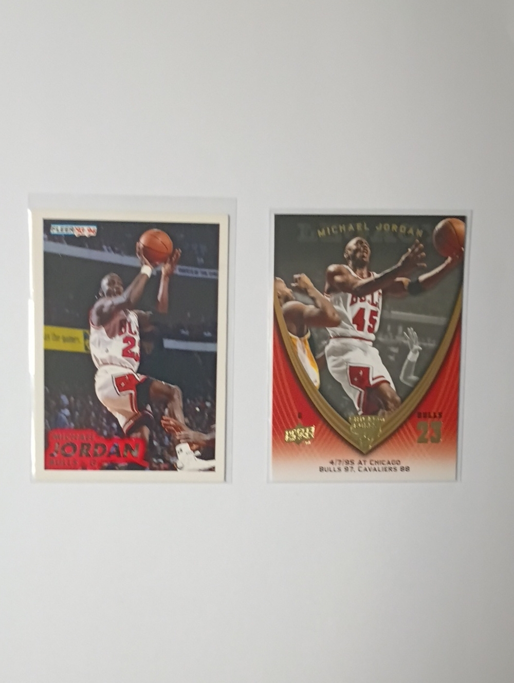 Michael Jordan Basketball Trading Card - Red and White